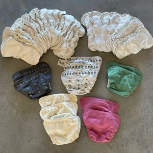 Grovia Hybrid Cloth Diaper Bundle - One Size - VGUC